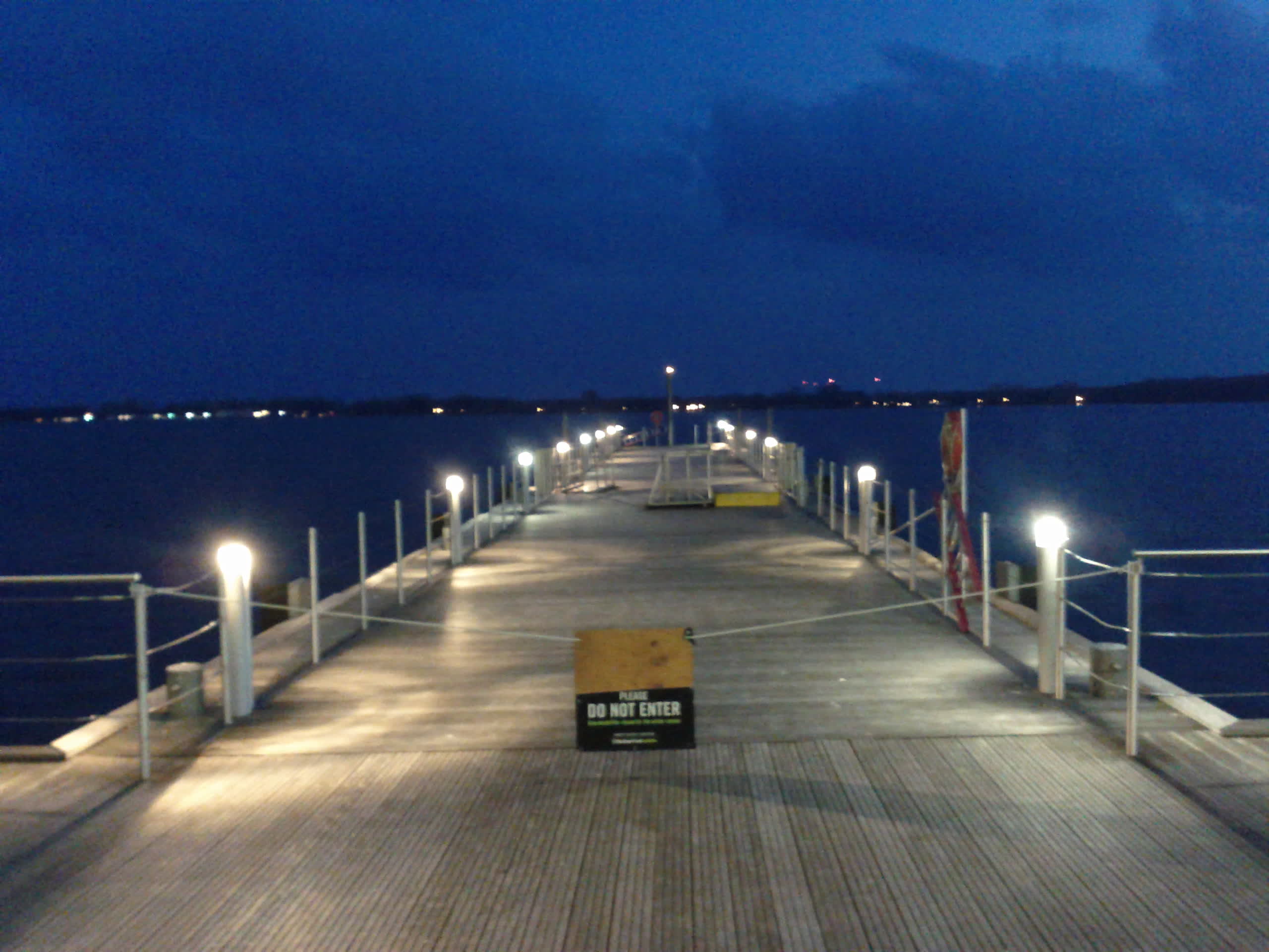 Lake Ontario. It was getting dark, but my phone camera has a reasonable night mode.
